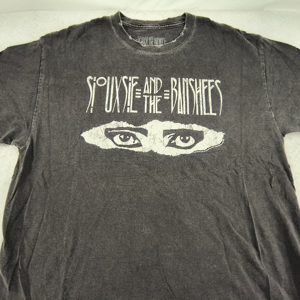 Siouxsie and the Banshees Short Sleeve Graphic Shirt Mens Size Medium M Gray